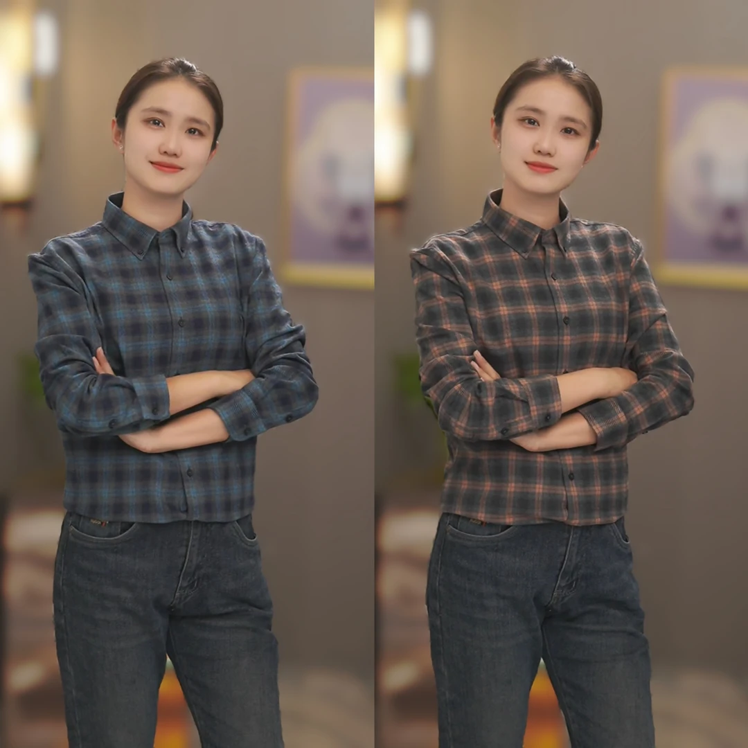 2025男士秋季长袖格纹格子休闲纯棉磨毛衬衫上衣时尚百搭秋冬衬衣