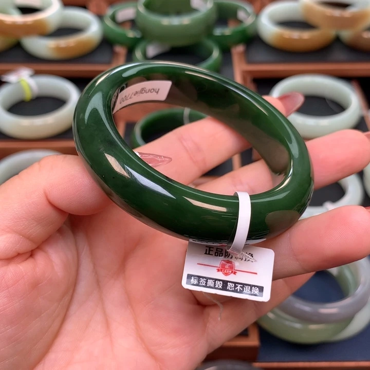 和田玉（碧玉）5657圈口未镶嵌