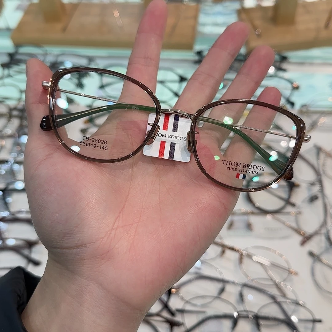 新品tb纯钛茶金微猫25026