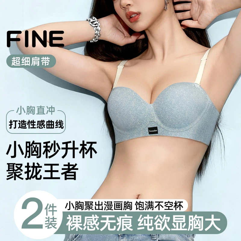 金逸兰冬上新小胸聚拢显大无痕内衣软支撑防下垂收副乳无钢圈文胸