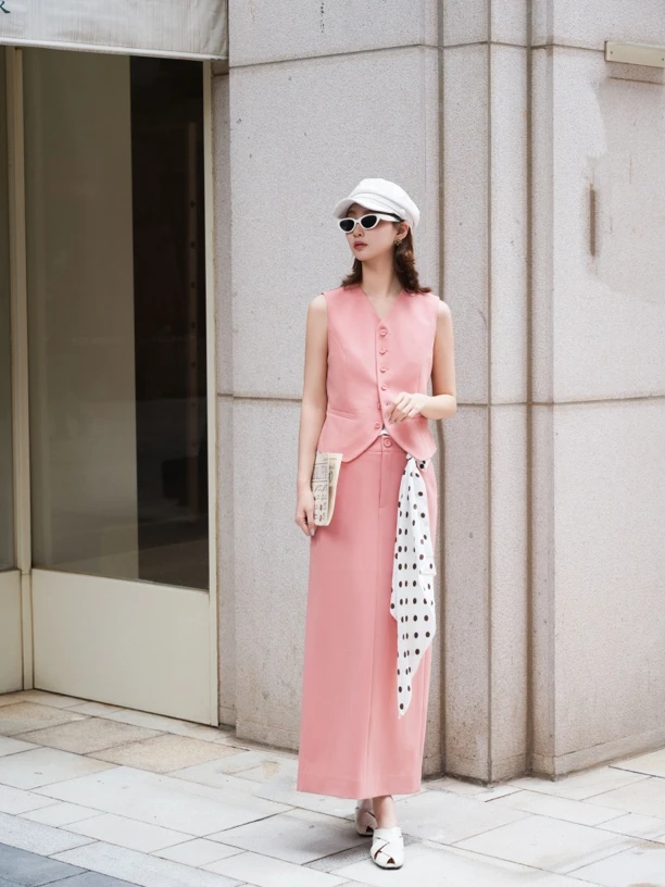 阿玛施新色博主半裙