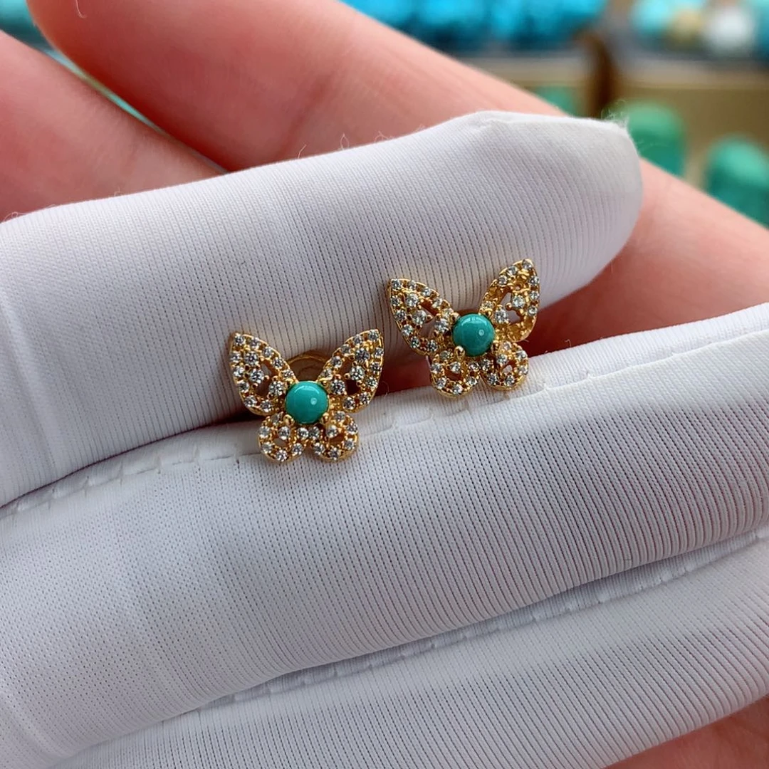 银S925镶嵌绿松石精品