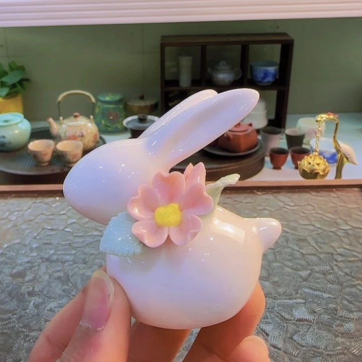 青花瓷器茶具套装旅行个人杯茶叶罐
