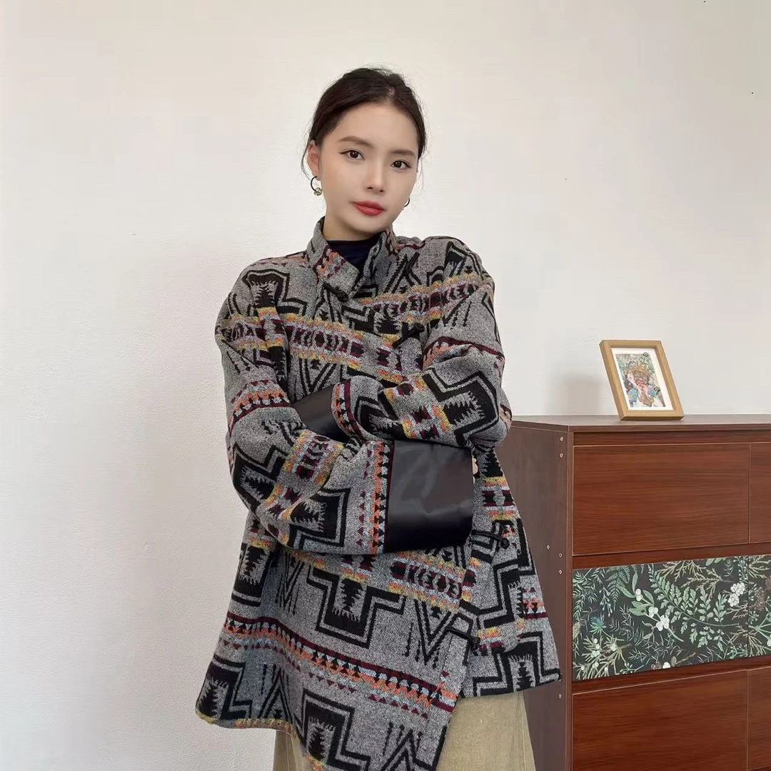 女式藏式藏装秋冬款外套气质网红时尚百搭