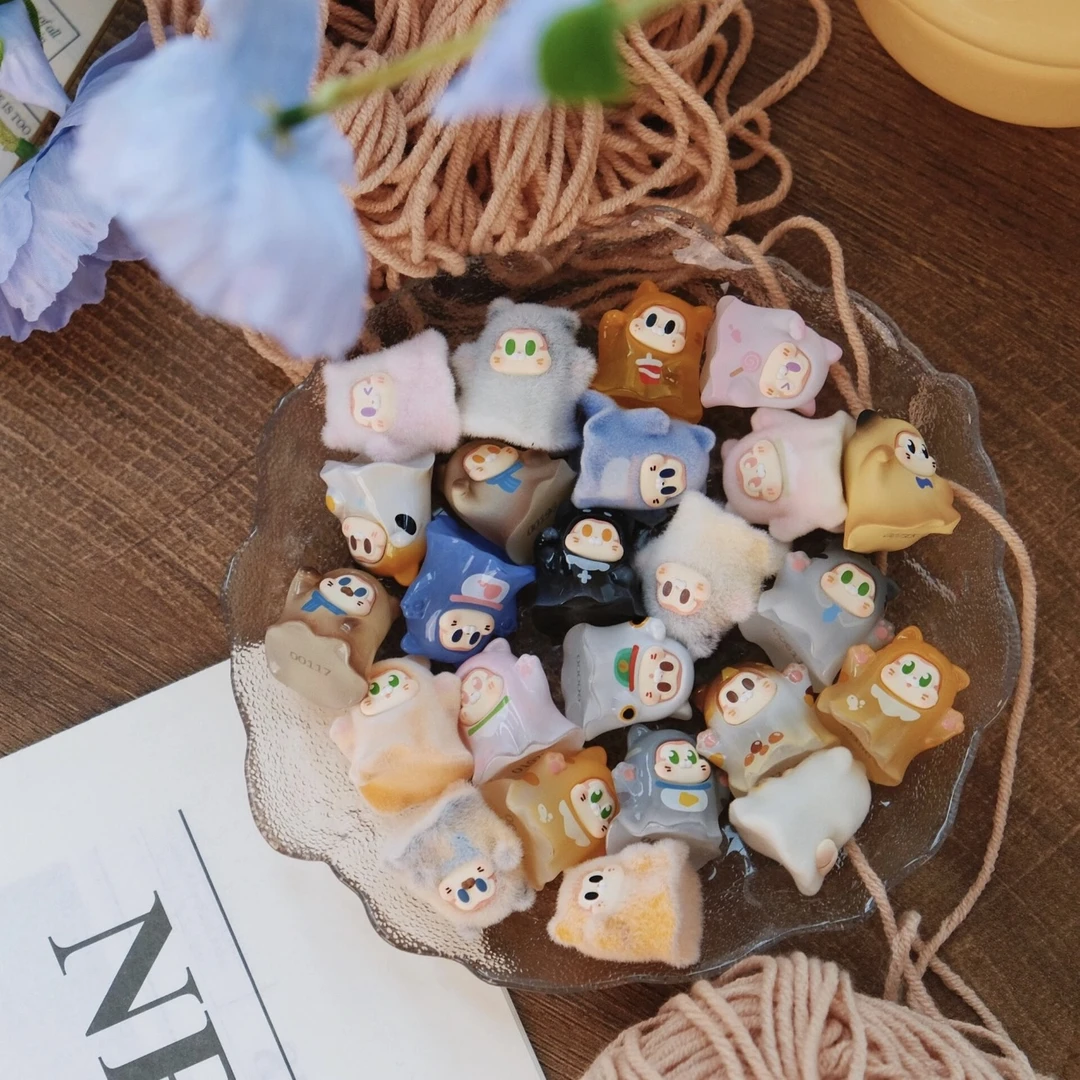 【代拆】soll初代萌粒-幽灵猫系列迷你萌粒可爱桌面盲盒潮玩