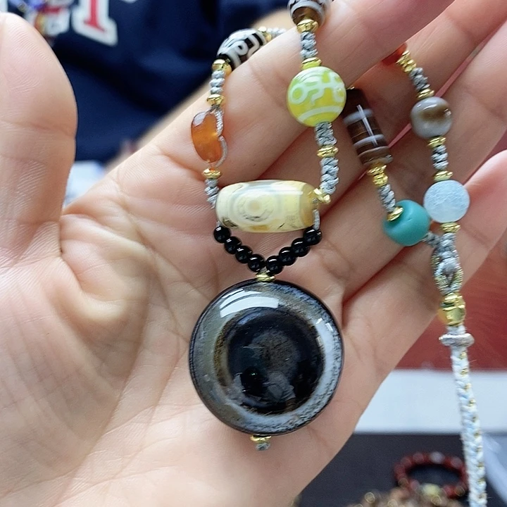 玛瑙/玉髓合金颈饰