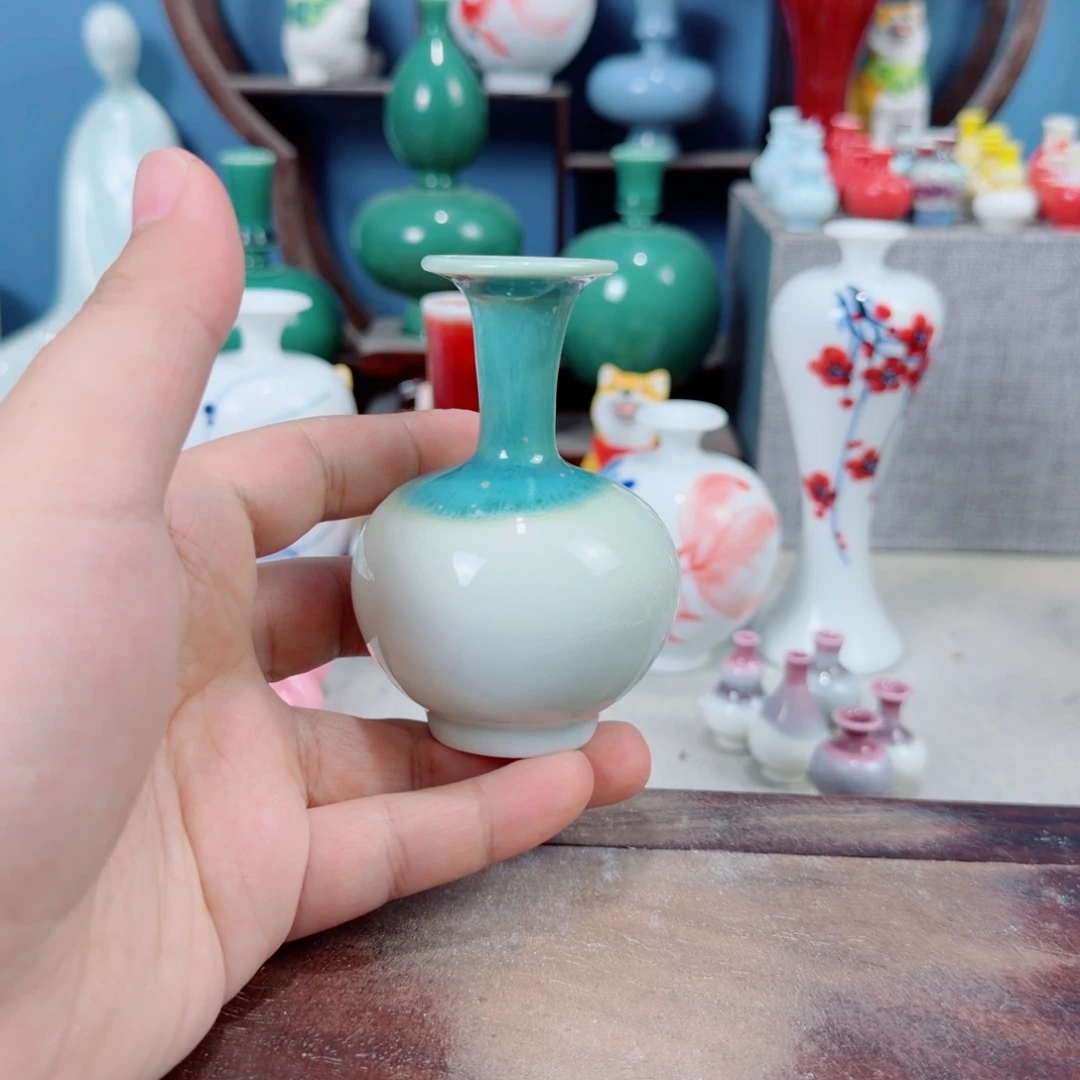 陶瓷手工小花器摆件