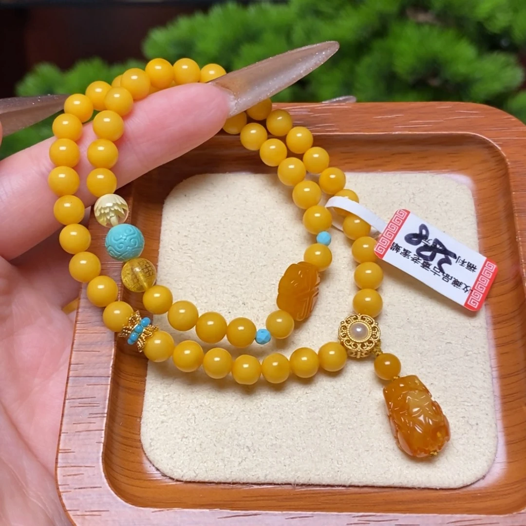 【闪购商品】未镶嵌蜜蜡手链手串