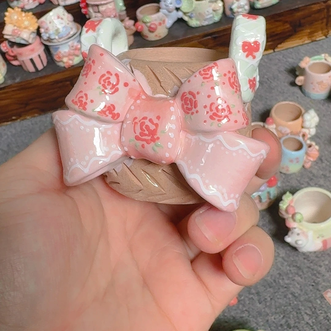 老梧家的手工陶瓷多肉花盆