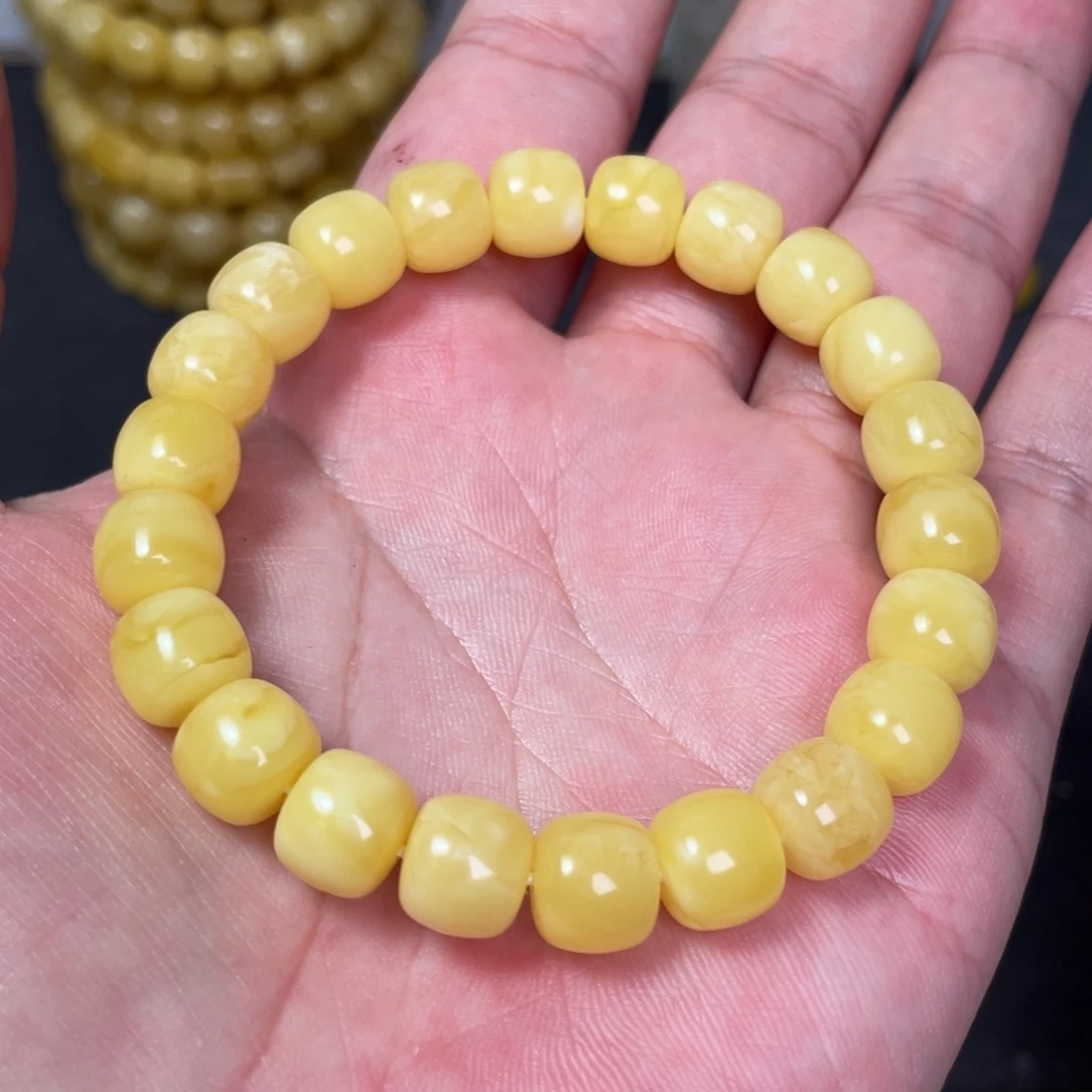 未镶嵌蜜蜡裸石蜜蜡手串9.7mm