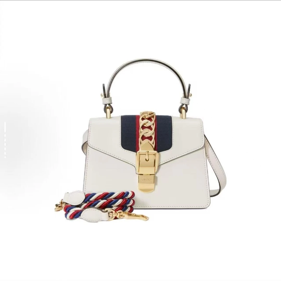 99新 GUCCI/古驰 GUCCI/古驰 白色塞尔维亚手提
