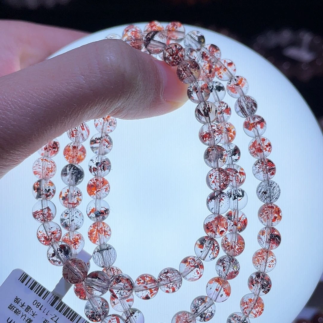 水晶手链未镶嵌超七手链，晶体通透6