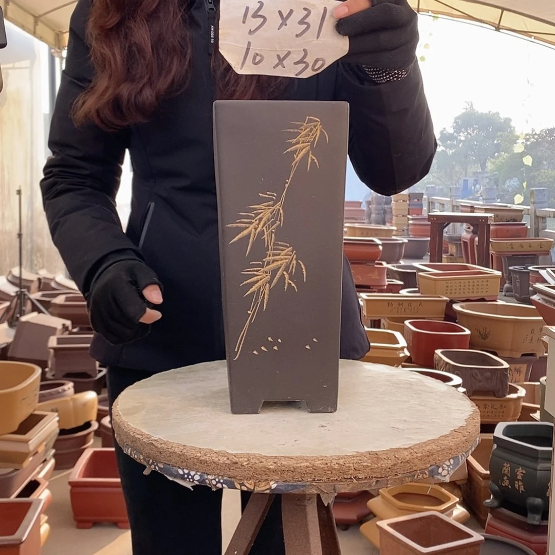 花盆紫砂紫砂花盆瑕疵