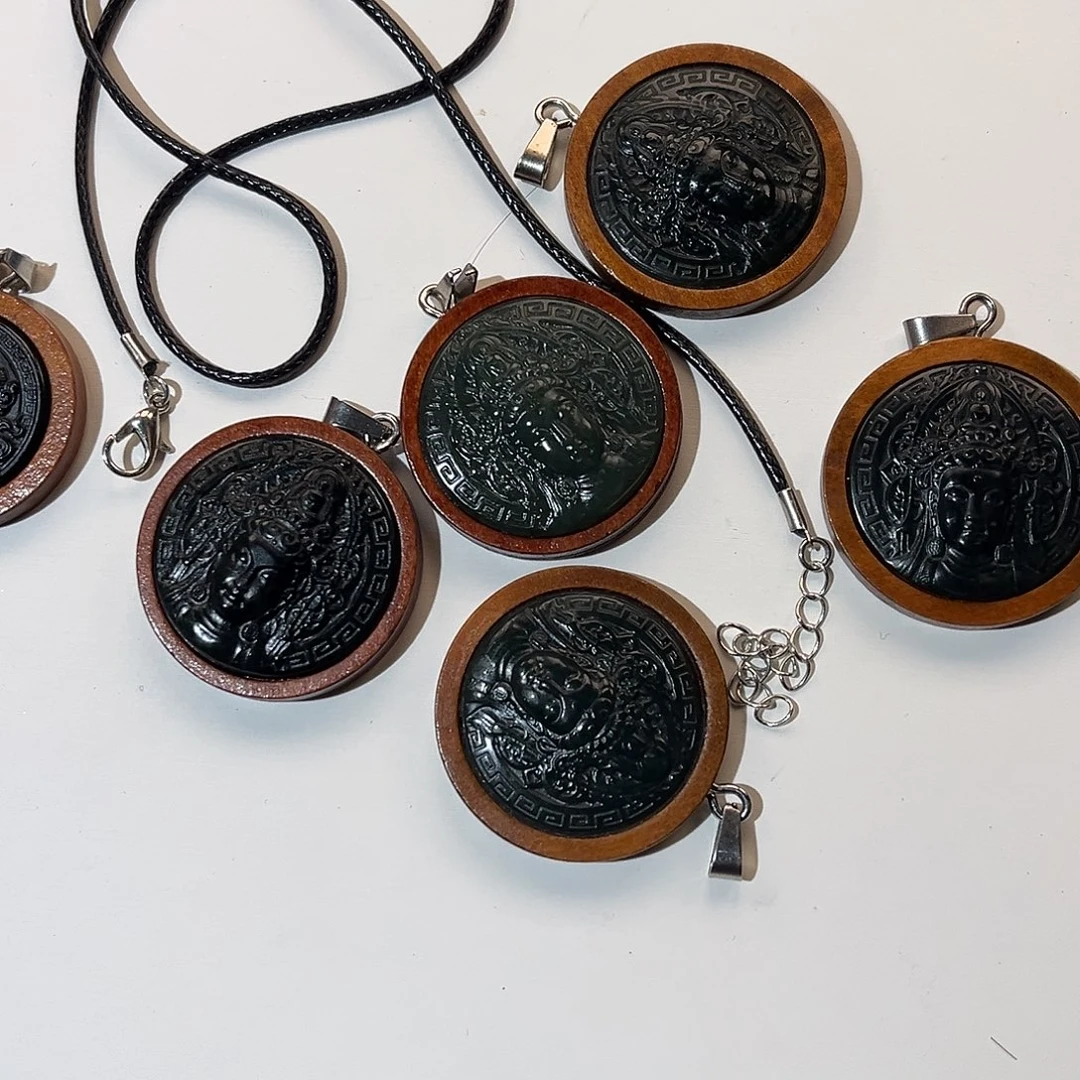 和田玉未镶嵌项圈和田玉度母（随机发，拍一发一）