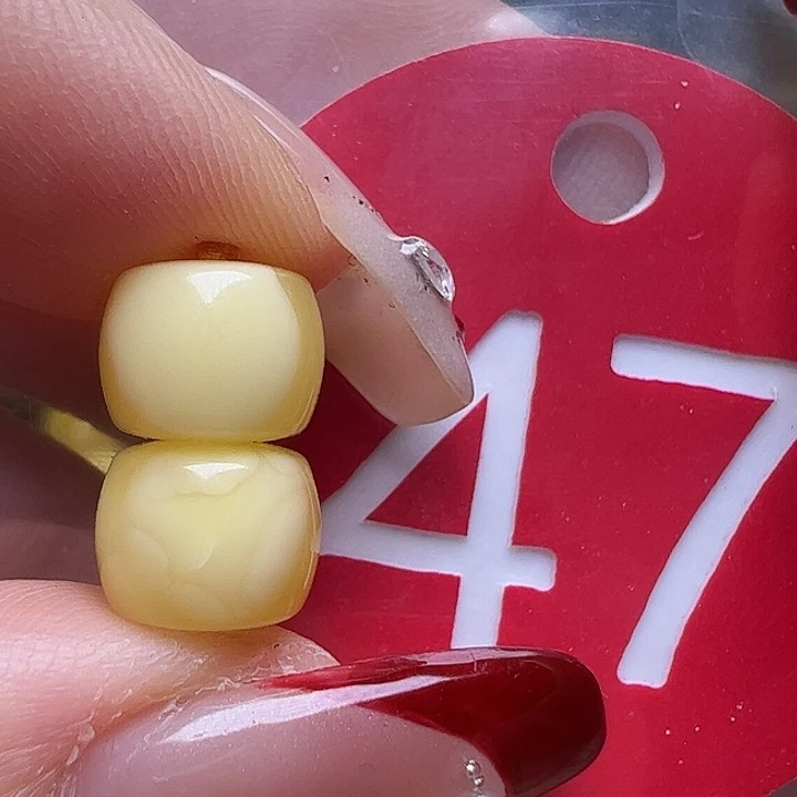 蜜蜡未镶嵌珠宝奇石8mm直切