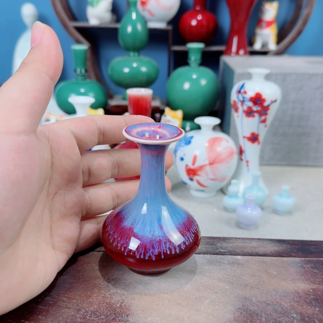 陶瓷手工小花器摆件