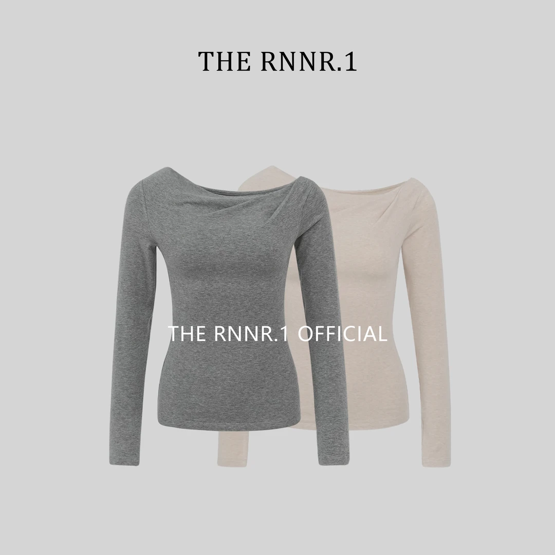 THE RNNR.1塞纳河畔 慵懒 露肩 天丝羊毛 上衣