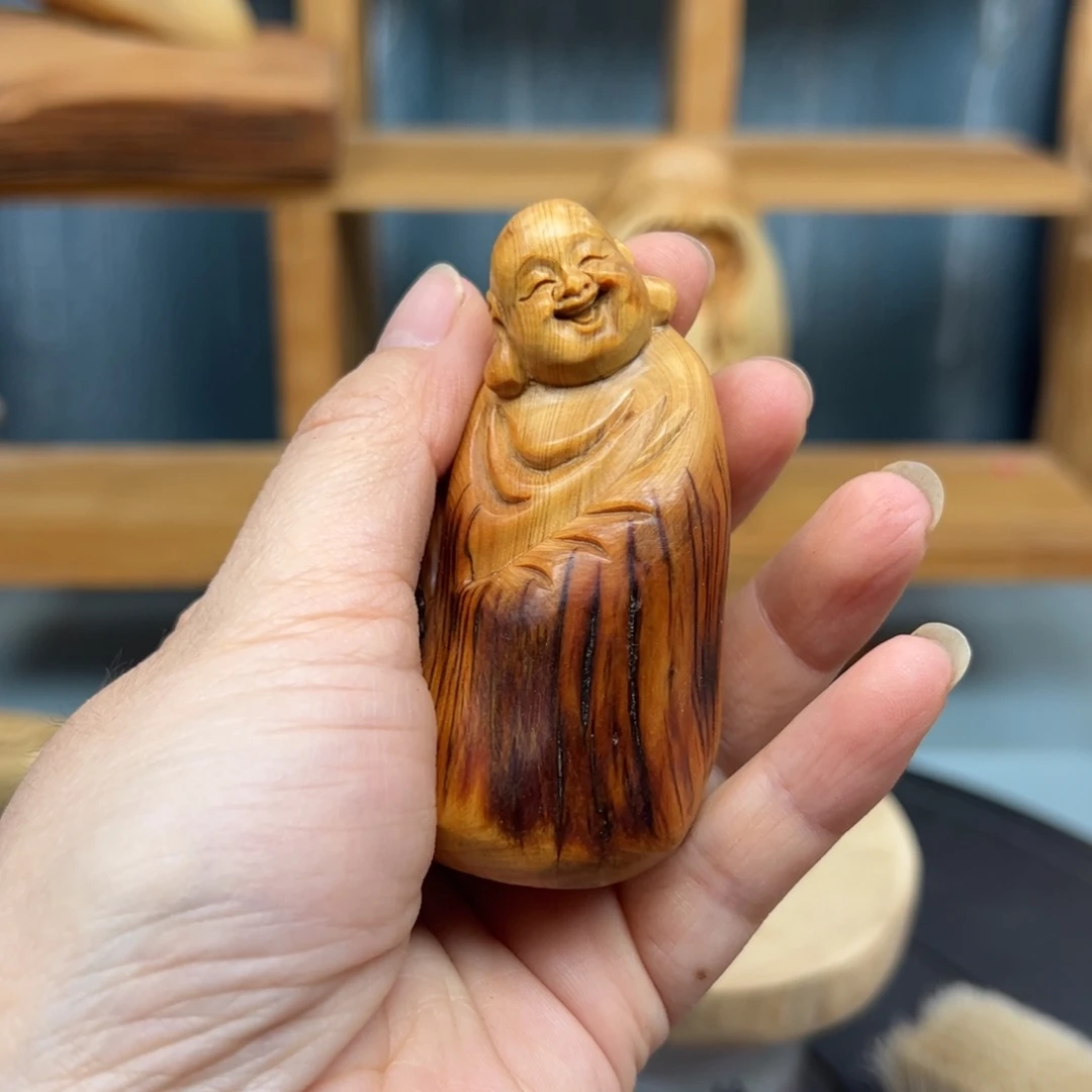 木崖柏木摆件手把件