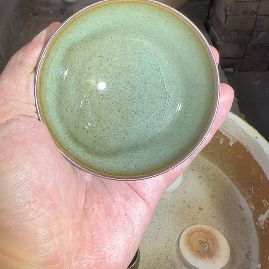 茶盏白丁柴窑平口