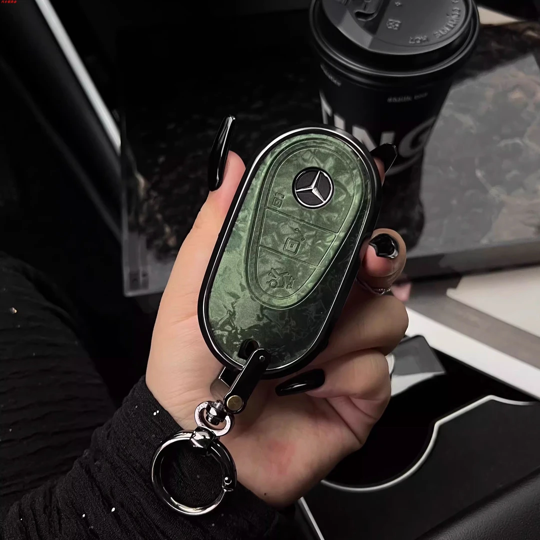 适用奔驰E300钥匙套E300E260C2600保护壳C200汽车扣GLC/GLE男女款
