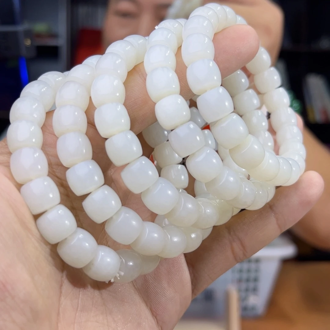 手串未镶嵌和田玉纯天然新疆黑山山流水卡10多样性发其一