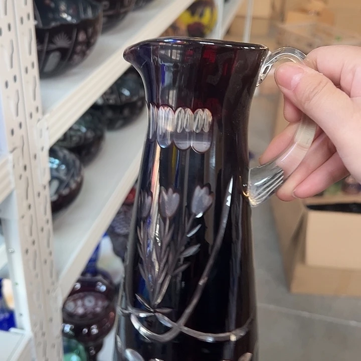 平底款水晶玻璃微瑕一个