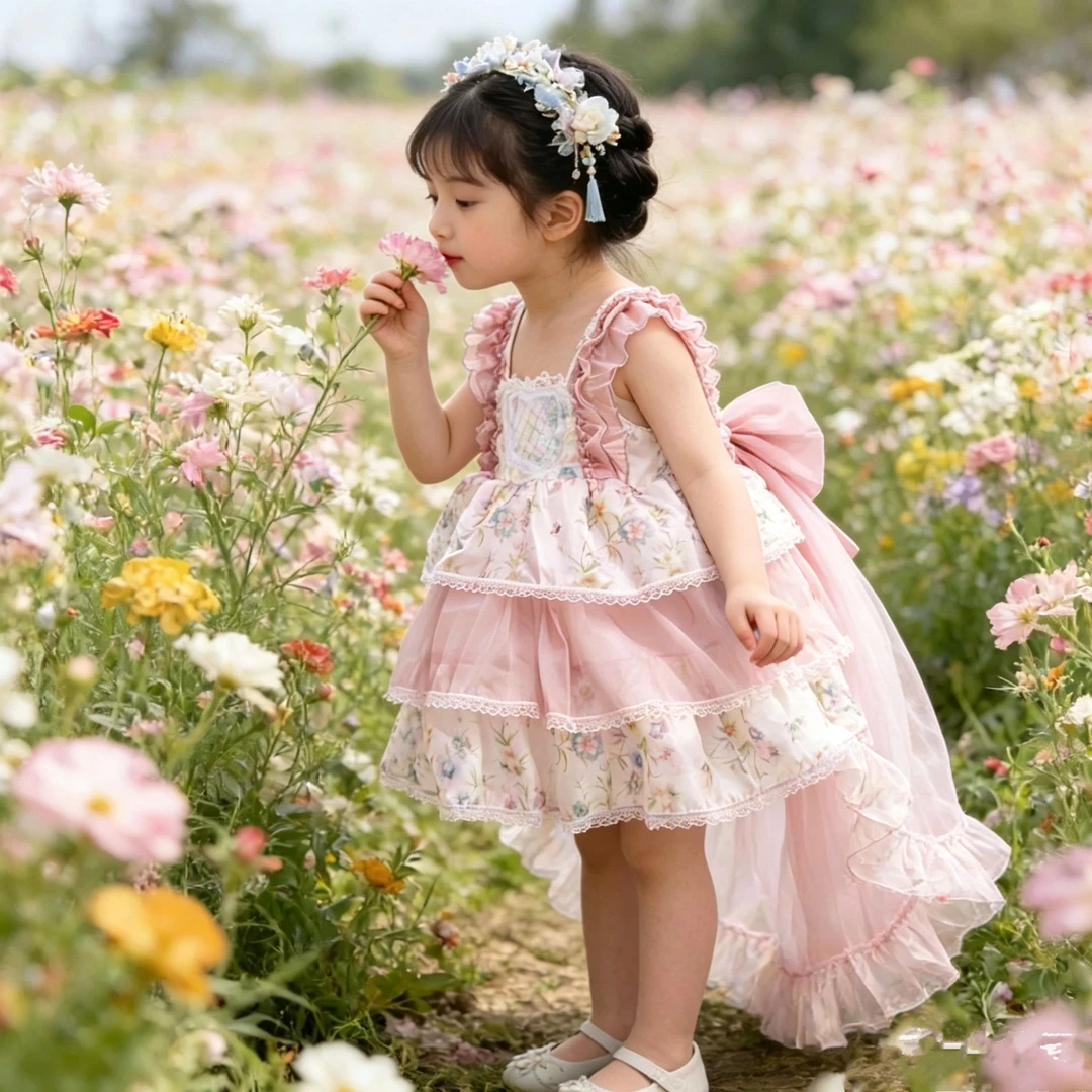 【莫奈花园】女童夏季洛丽塔风格超仙蓬蓬连衣裙