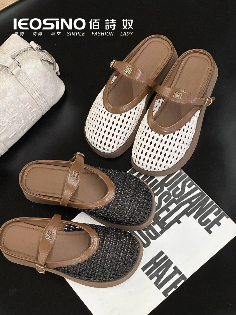 577524710佰诗奴拖鞋女2025新款夏季外穿时尚百搭休闲平底凉拖鞋