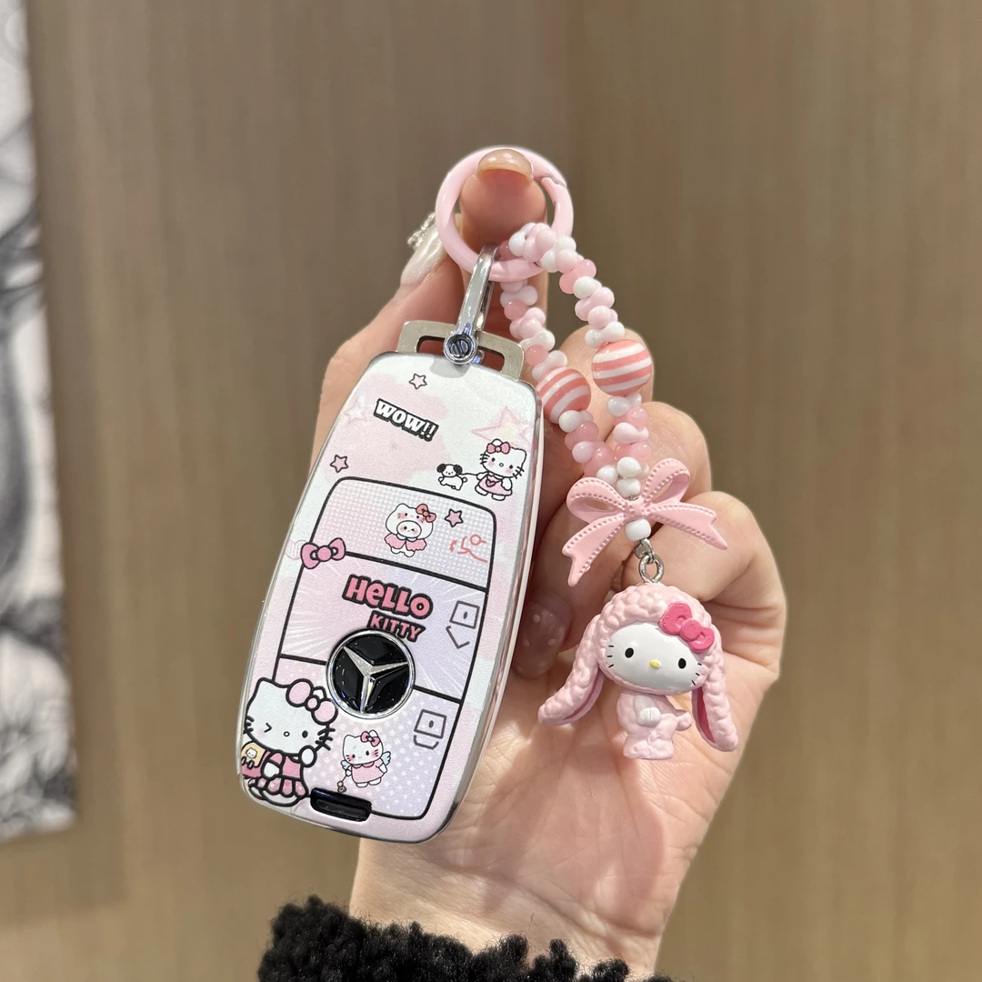 奔驰e300l钥匙套c260l车a200l可爱glc300l壳glc260扣glb220gle350