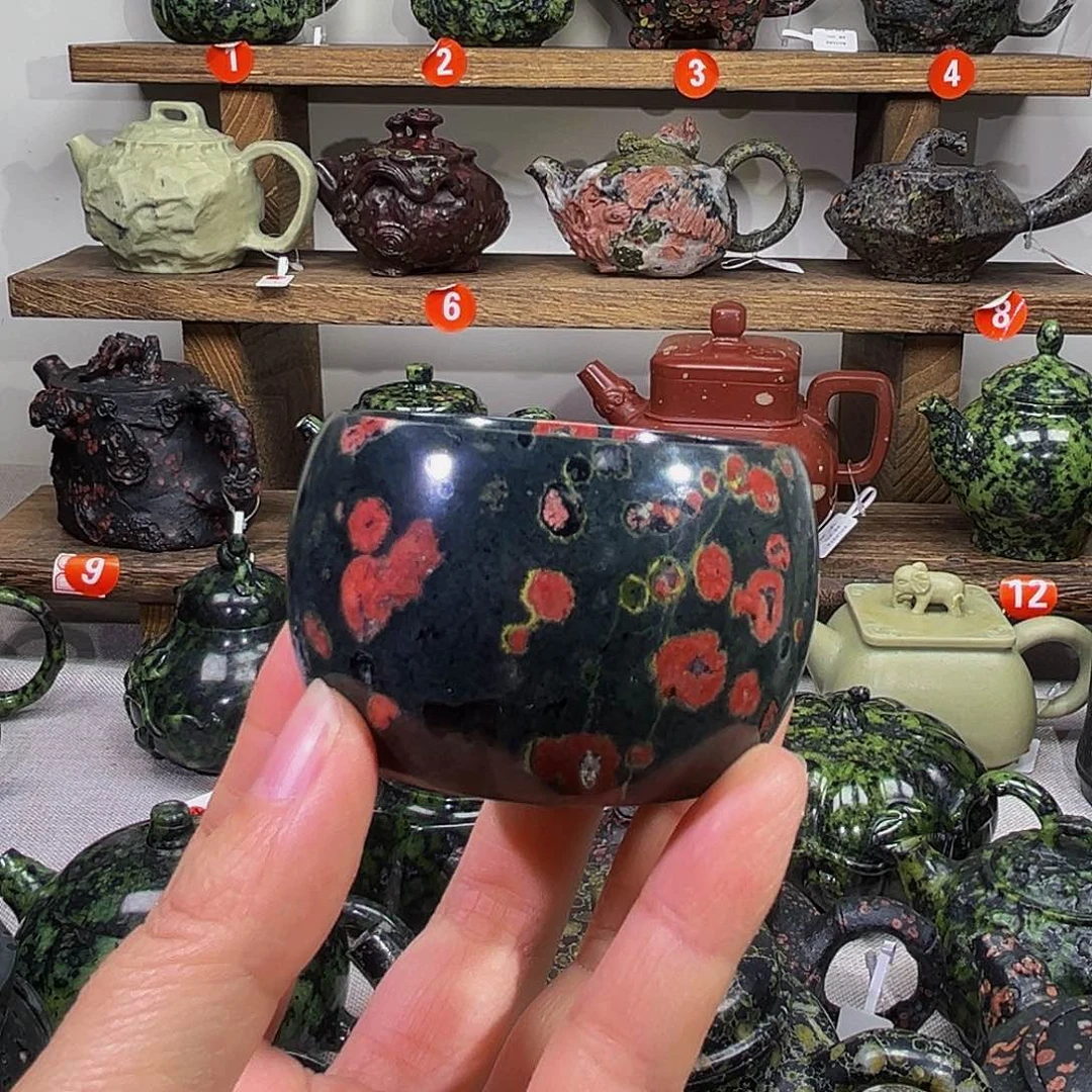 石材梅花玉安山玉微暇