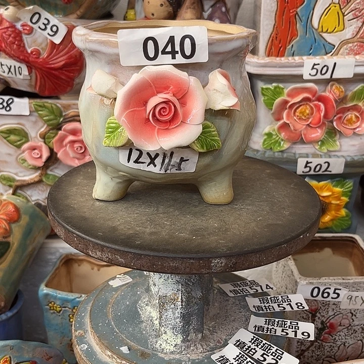 粗陶材质多肉花盆