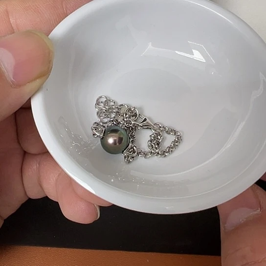 海水珍珠手链银S925镶嵌