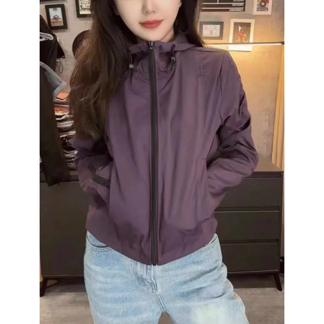 【婷婷家】小个子秋季百搭连帽冲锋衣外套#1258