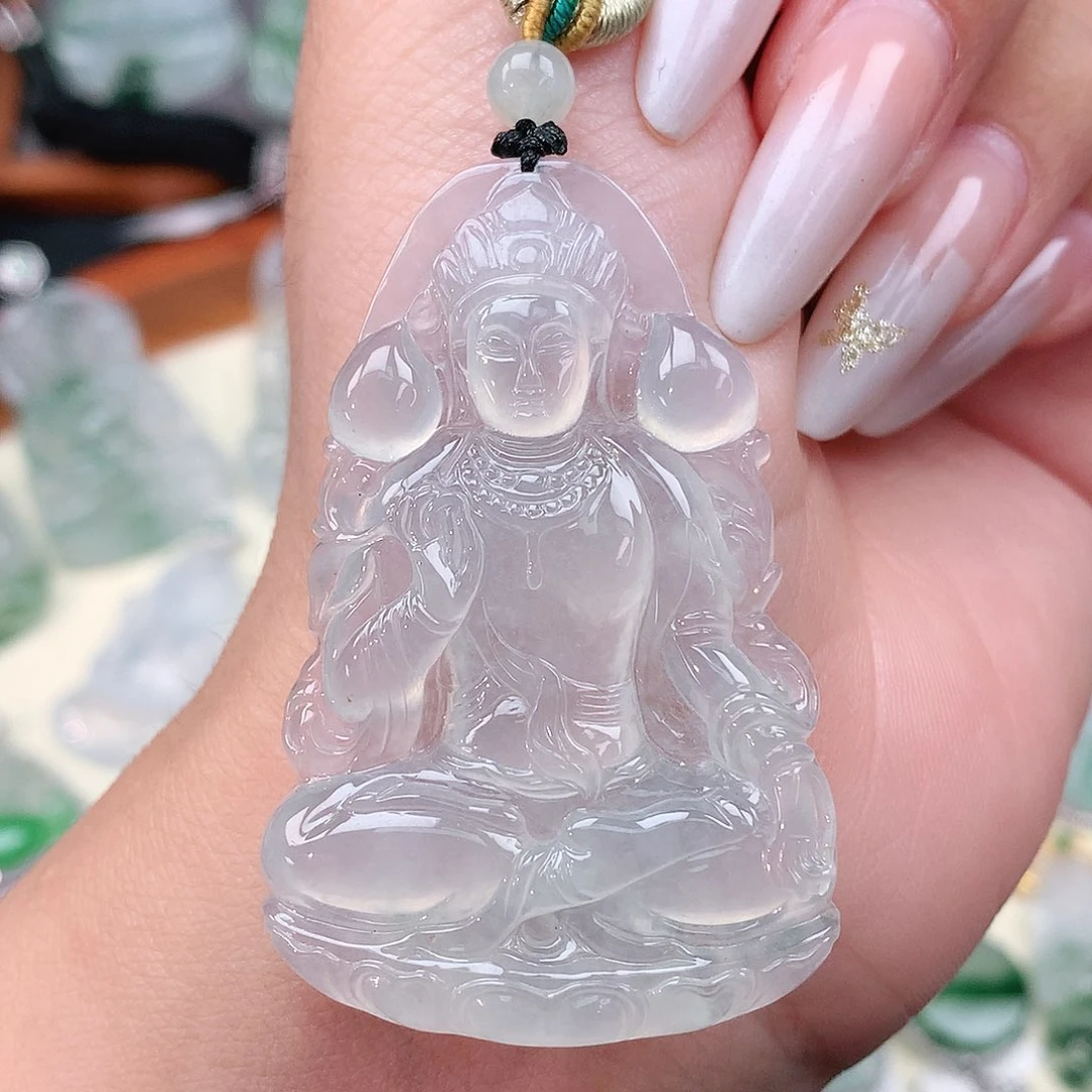 颈饰未镶嵌翡翠观音