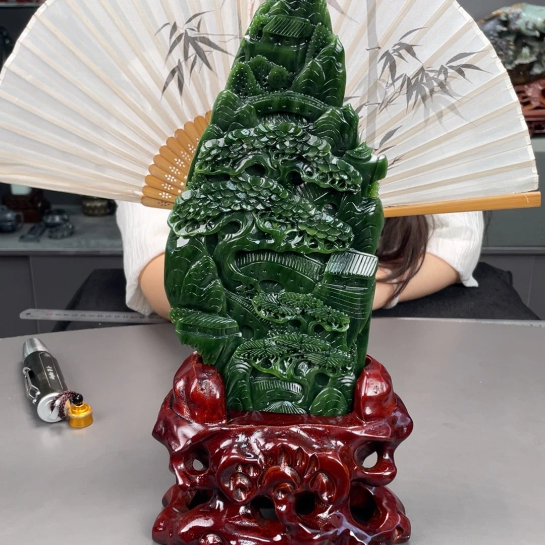 和田玉未镶嵌摆件
