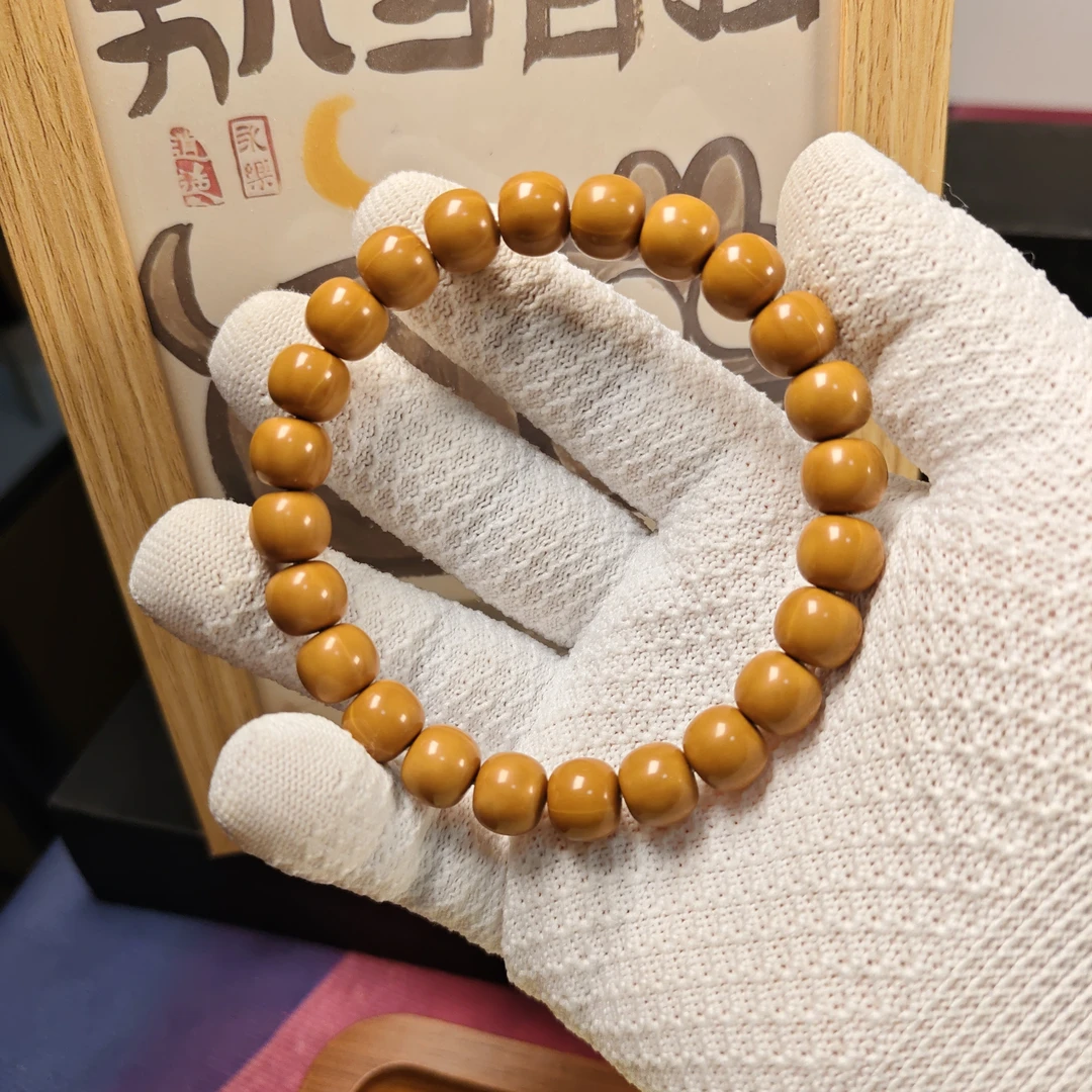 【归圆小老型】-老型-猴头手串-原色-尺寸10+无瑕疵小老型
