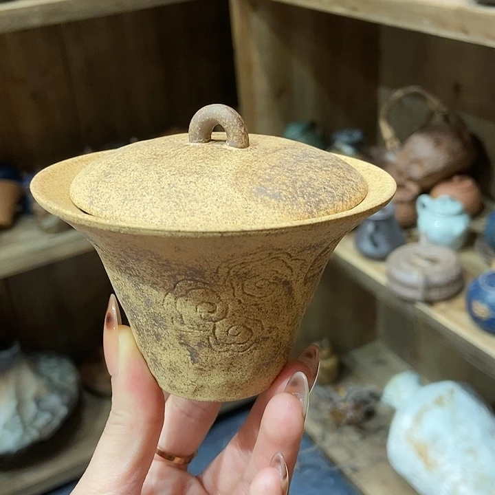 柴烧老岩泥高端茶器