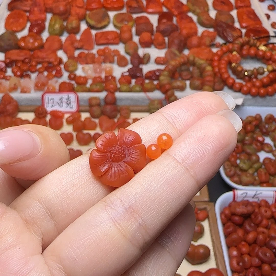 ****烟南红玛瑙未镶嵌吊坠(不含链)