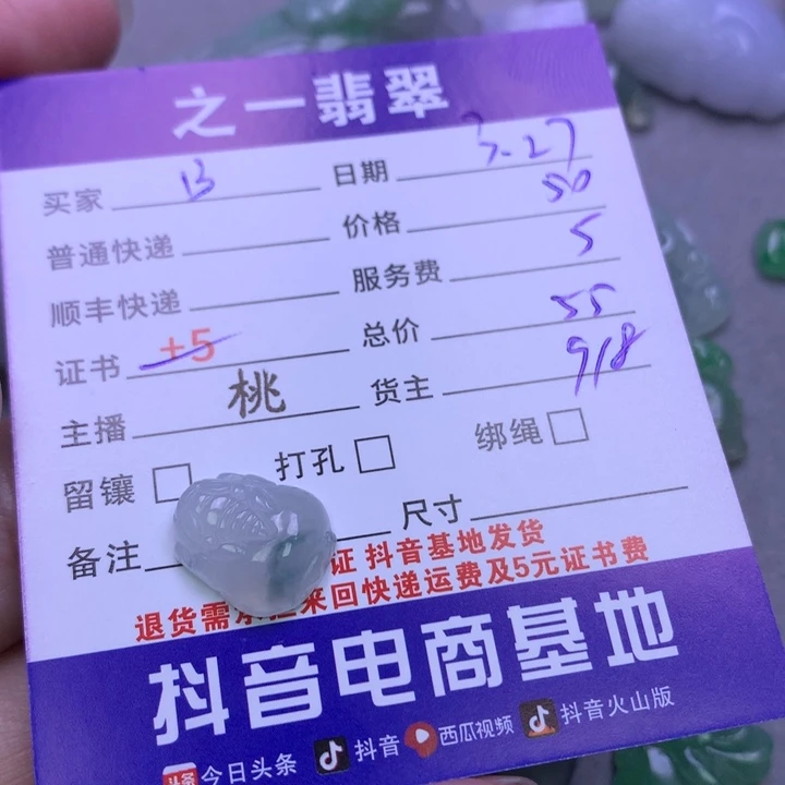 翡翠未镶嵌颈饰B****?翡翠