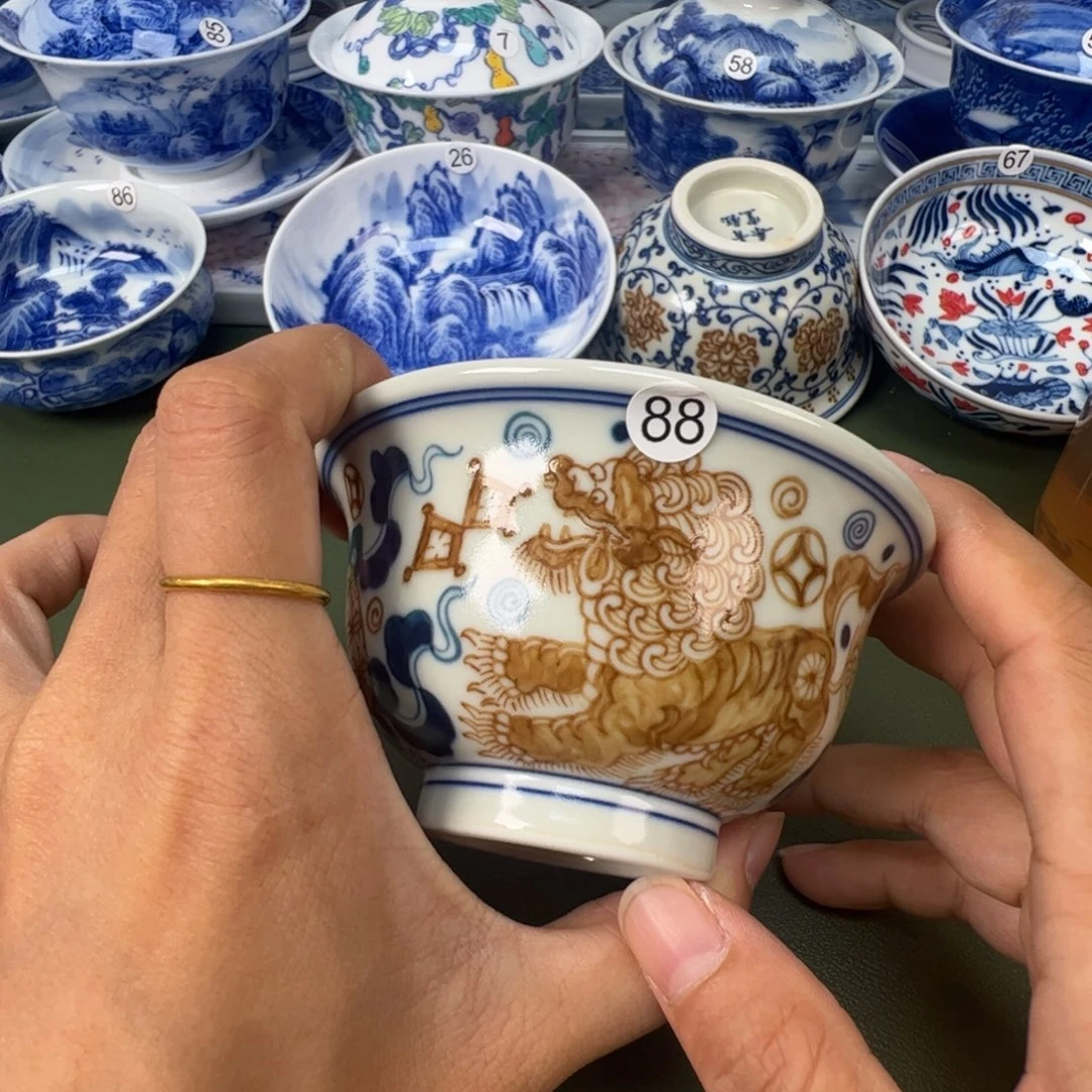 景德镇纯手工纯手绘茶具木木88
