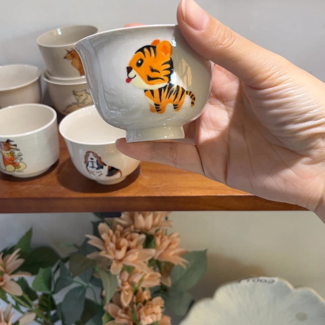 瓷景德镇粗陶复古盘碗微瑕