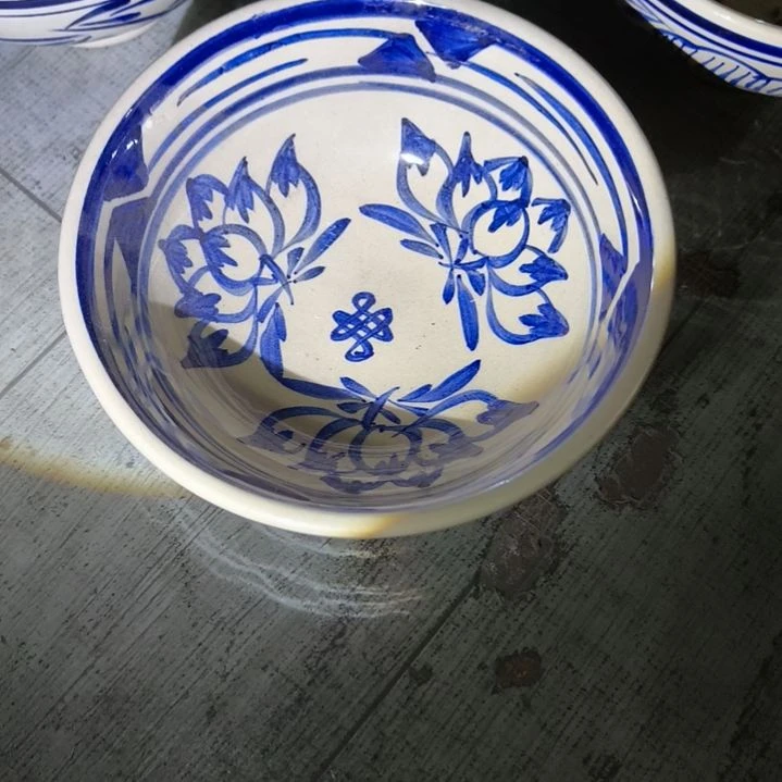 瓷片磁州窑陶瓷杯盘碗壶有瑕疵口径12