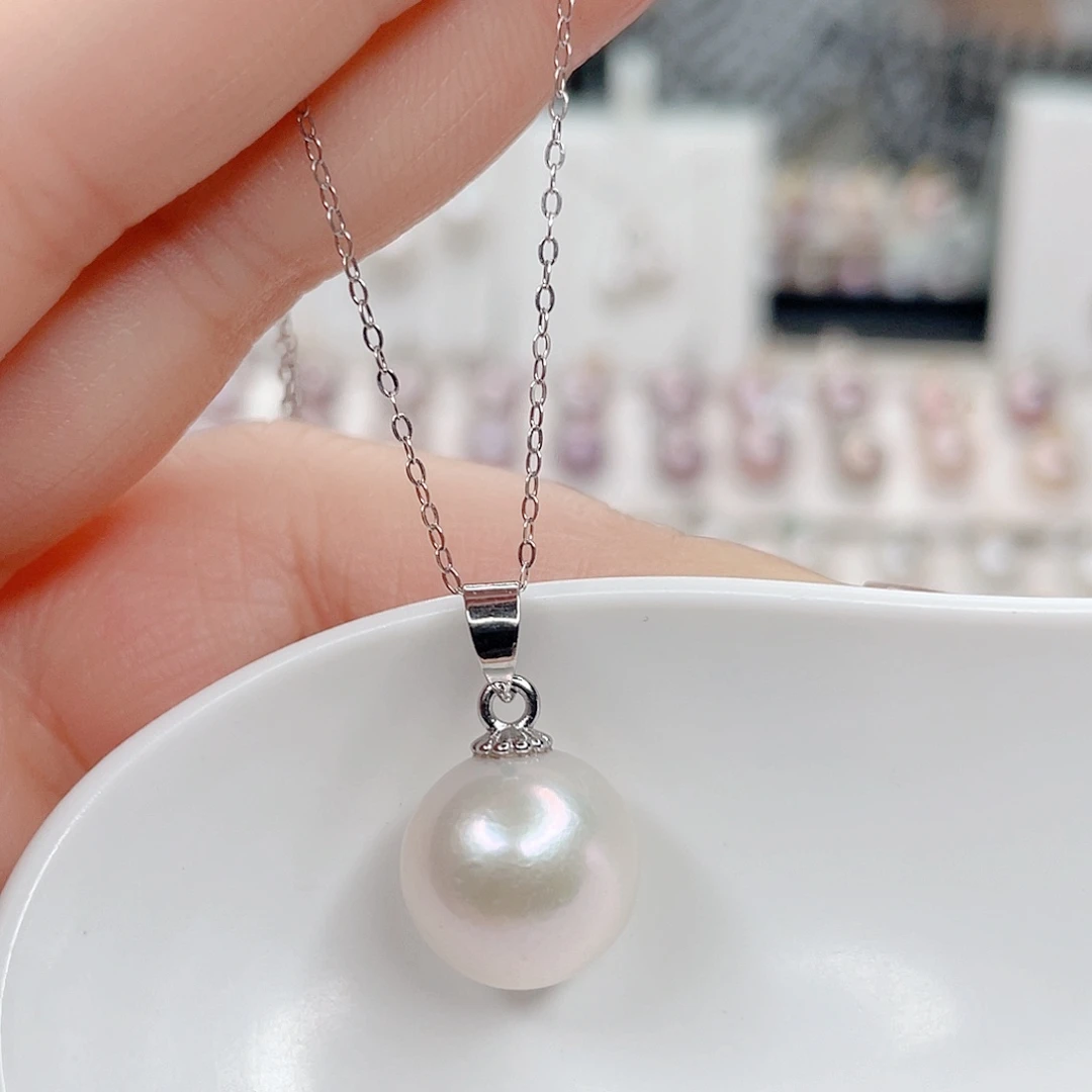合金淡水珍珠吊坠(赠链)