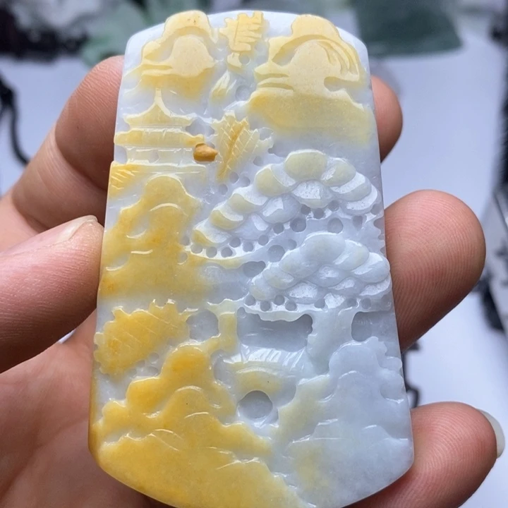 翡翠未镶嵌颈饰翡翠