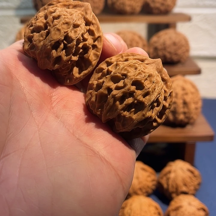 吊坠文玩核桃盘山两楞