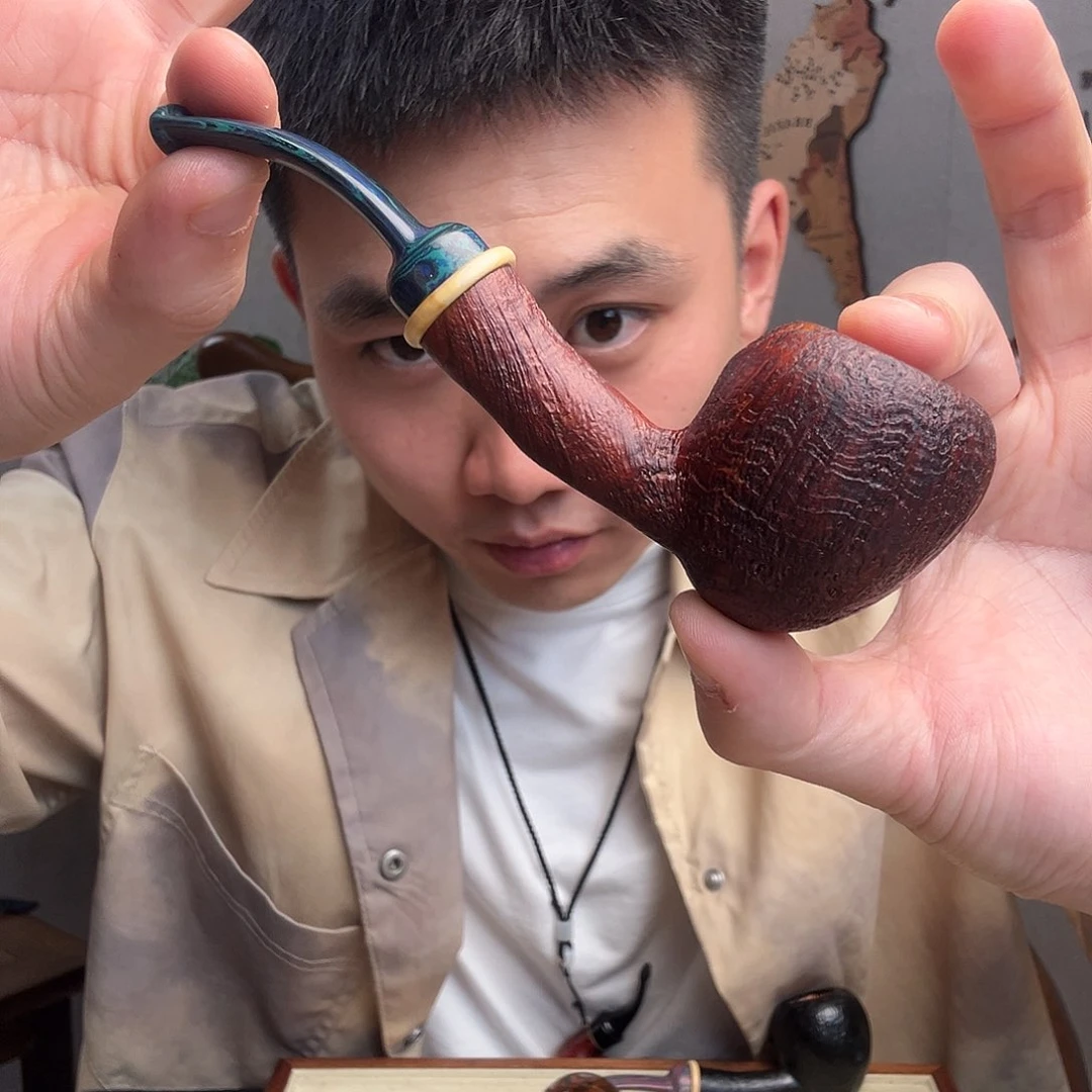 石楠木大*猫意大利进口石楠木烟斗