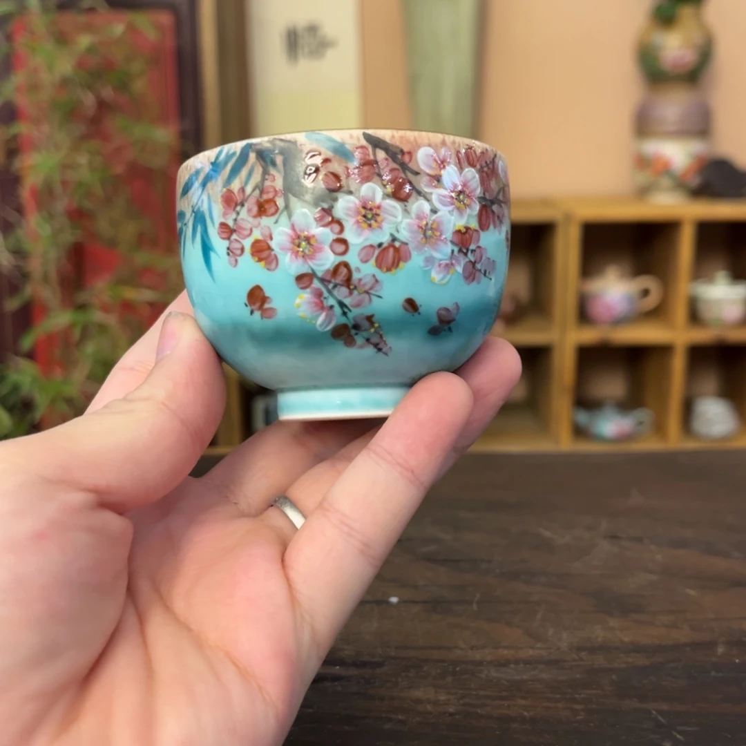 柴烧手工手绘陶瓷