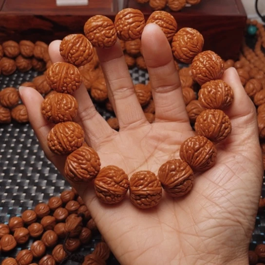 桃核手串龙纹桃核