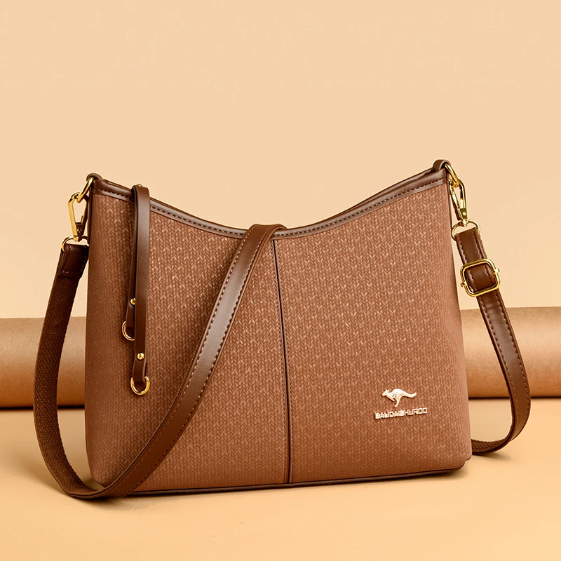 专柜正品大容量女包都市简约斜挎包百搭高级感单肩包中年妈妈包包