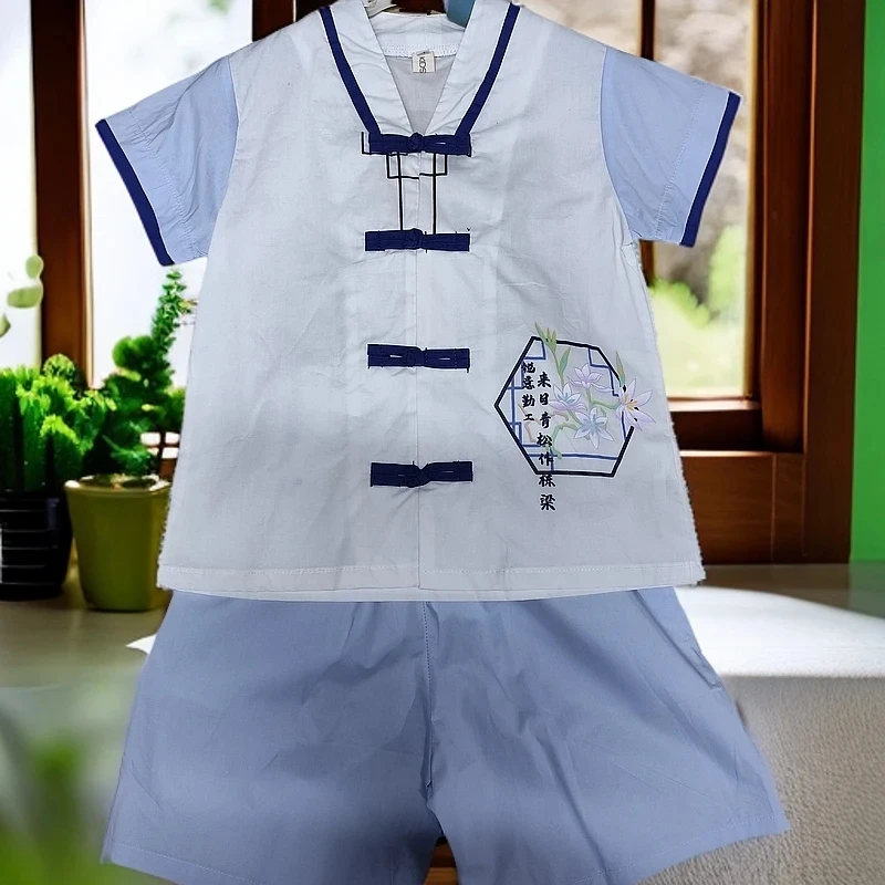 B1中上男中国风夏季套装